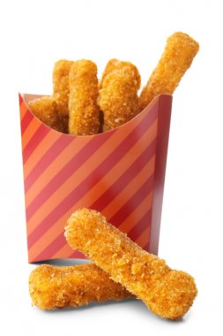 Kağıt torba peynirli çubuk ile