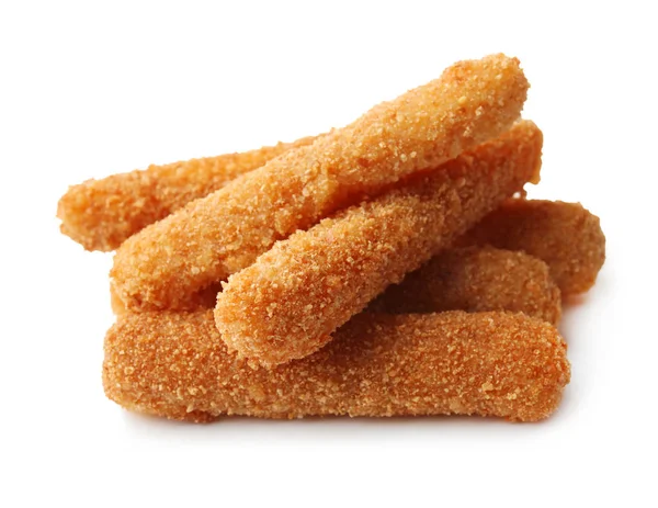 Cheese sticks on white — Stock Photo, Image