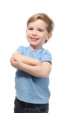 Şirin küçük çocuk.