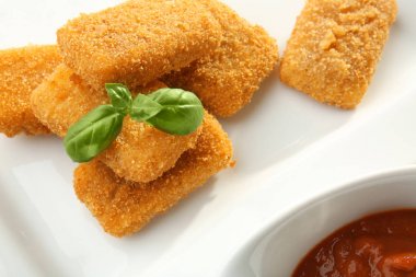 Peynir fesleğen ile sopa  