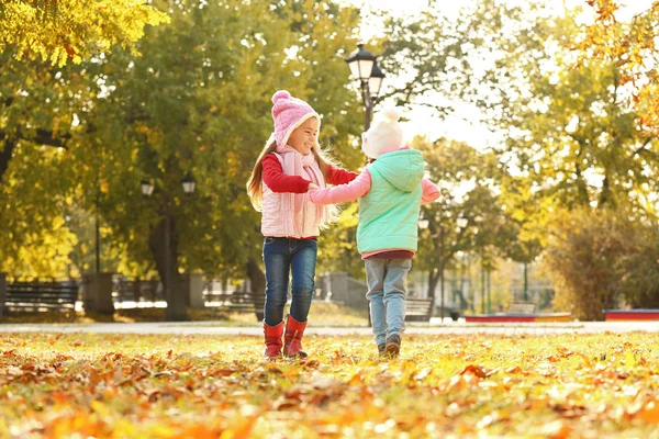 Grup eğleniyor çocuk parkta yürüyüş