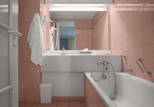 Interior of light bathroom — Stock Photo, Image