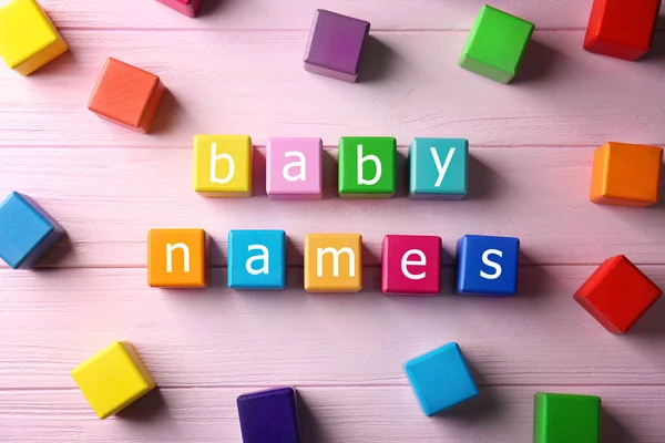 Words BABY NAMES — Stock Photo, Image