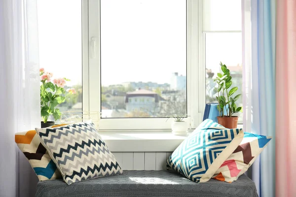 Cozy window sill — Stock Photo, Image