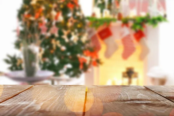 Quarto decorado para a celebração de Natal — Fotografia de Stock