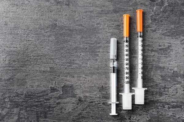Set of medical syringes — Stock Photo, Image