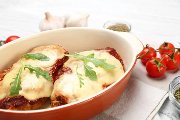 Chicken parmesan with spices — Stock Photo, Image