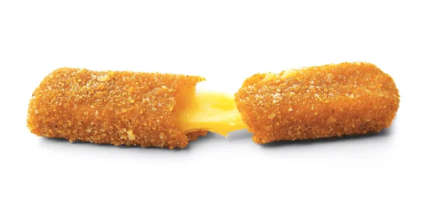 Cheese stick on white — Stock Photo, Image