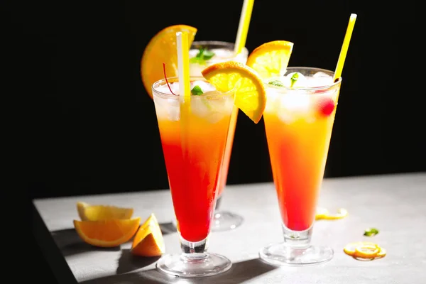 Cocktail de Tequila Sunrise — Fotografia de Stock