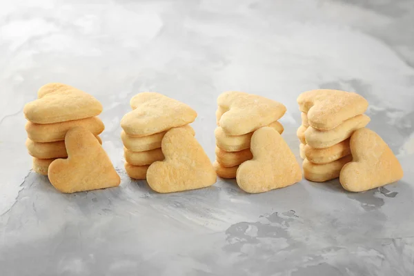 Boter koekjes in de vorm van hart — Stockfoto