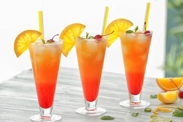 Tequila Sunrise cocktail — Stock Photo, Image