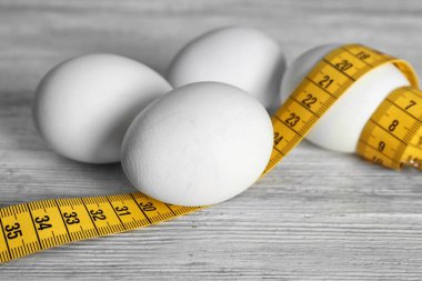 Teyp ölçme ile yumurta 