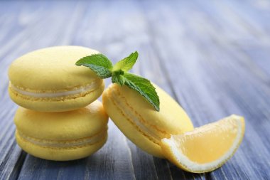 Lezzetli limon macarons 