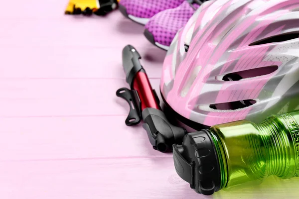 Set of bicycle accessories — Stock Photo, Image