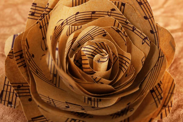 Rose made of music notes