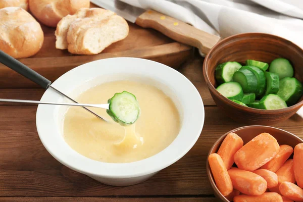 Lezat keju fondue — Stok Foto