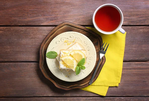 Leckerer Zitronenkuchen — Stockfoto