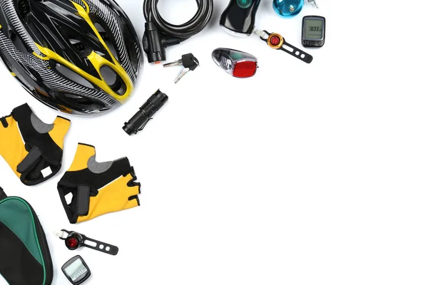 Set di accessori per biciclette — Foto Stock