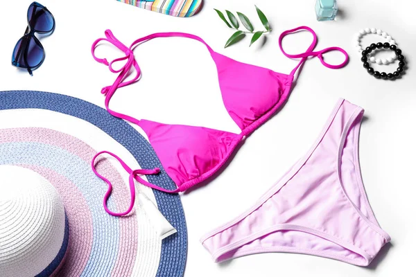 Bikini e accessori da spiaggia — Foto Stock