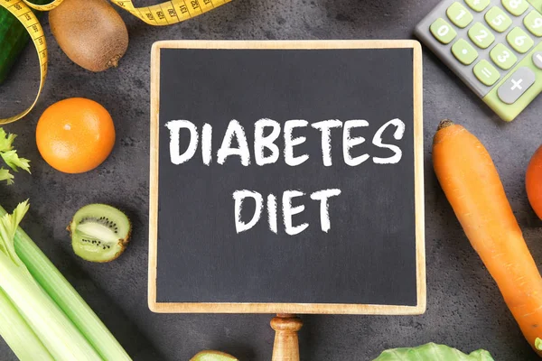 Text Diabetes dieta — Stock fotografie