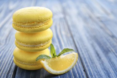 Lezzetli limon macarons 