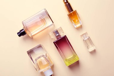 different perfume bottles clipart