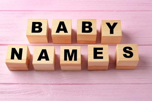 Words BABY NAMES — Stock Photo, Image