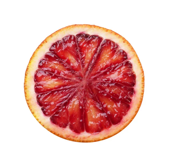 Rebanada de jugosa naranja sangre — Foto de Stock