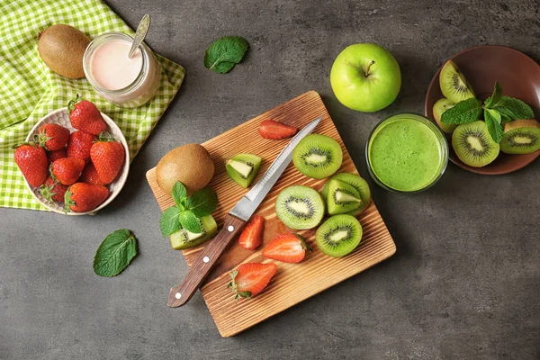 Ingredientes para batido de yogur — Foto de Stock