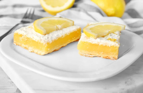 Overheerlijke citroen taart — Stockfoto