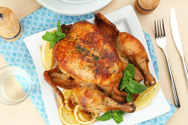 Homemade baked chicken — Stock Photo, Image
