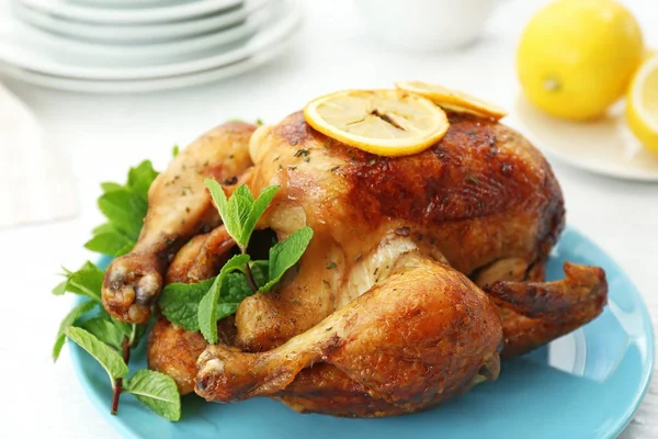 Pollo al forno fatto in casa — Foto Stock