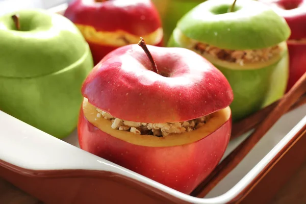 Fresh stuffed apples — Stock Photo, Image