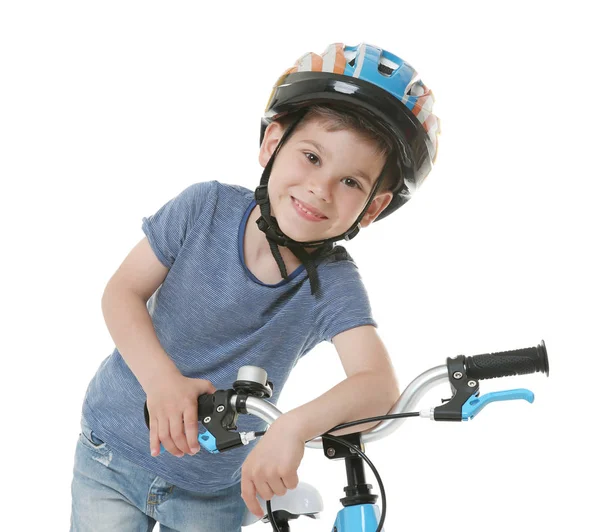 Little boy with bicycle — Stock Photo, Image