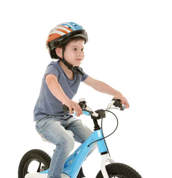 Boy riding bicycle — Stock Photo, Image