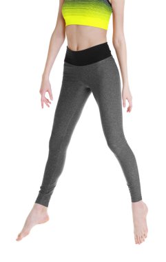 yoga için gri pantolon kız 