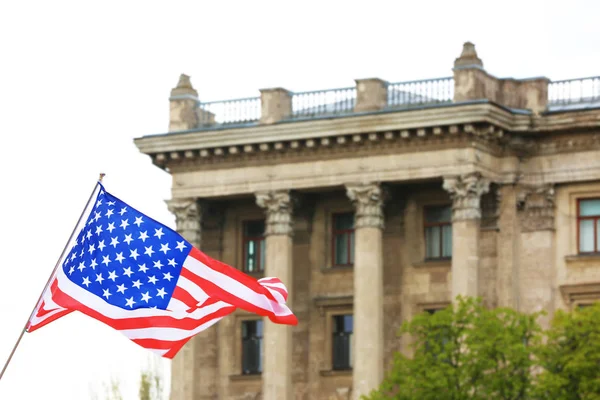 Waving USA flag — Stock Photo, Image