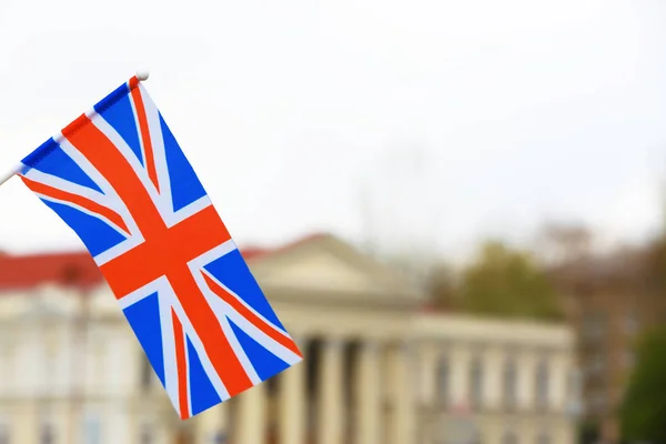 Zwaaiende vlag van het Verenigd Koninkrijk — Stockfoto