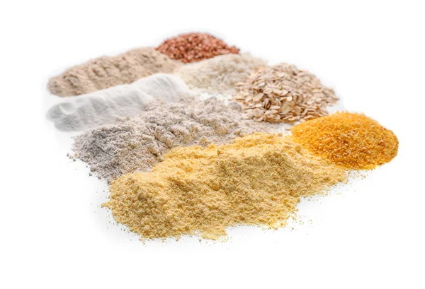 Diversi tipi di farina — Foto Stock