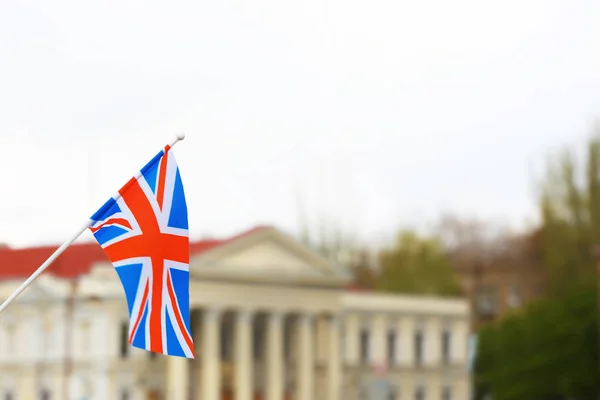 Κυματιστή σημαία του Ηνωμένου Βασιλείου — Φωτογραφία Αρχείου