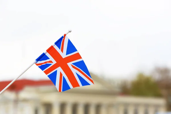 Κυματιστή σημαία του Ηνωμένου Βασιλείου — Φωτογραφία Αρχείου