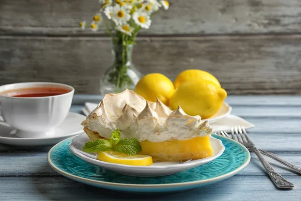 Смачний лимонний пиріг — стокове фото