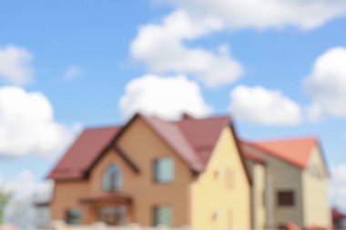 Özel evin bulanık görünüm 