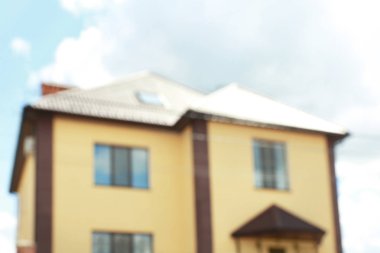 Özel evin bulanık görünüm 