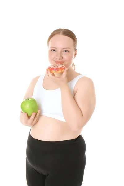Nadváha mladá žena — Stock fotografie