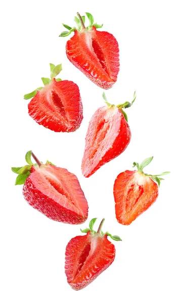 Reihe von leckeren Erdbeeren — Stockfoto