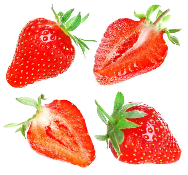 Set of delicious strawberries — Stock Photo, Image