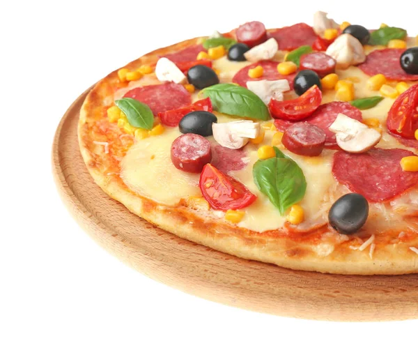 급하게 구운 피자 — 스톡 사진