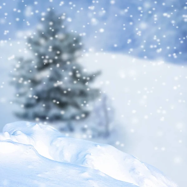 Bulanık kış manzarası — Stok fotoğraf