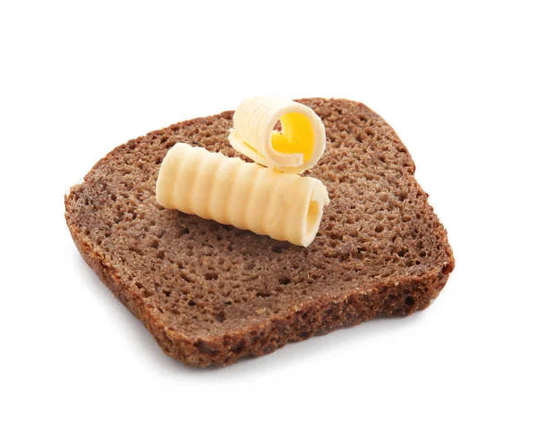 Кусок хлеба с маслом — стоковое фото